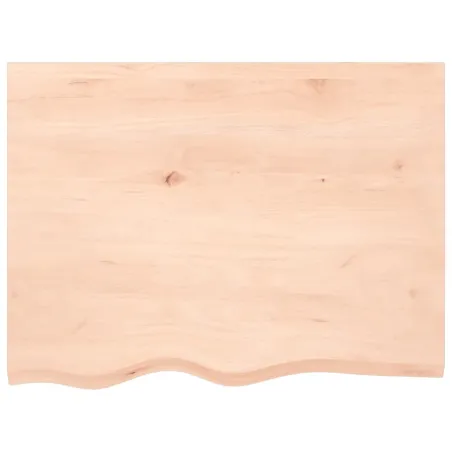 Dessus de table 80x60x(2-4) cm bois de chêne massif non traité