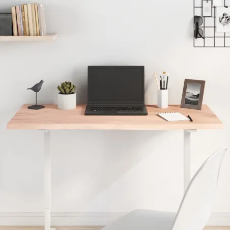 Dessus de table 100x40x2 cm bois de chêne massif non traité