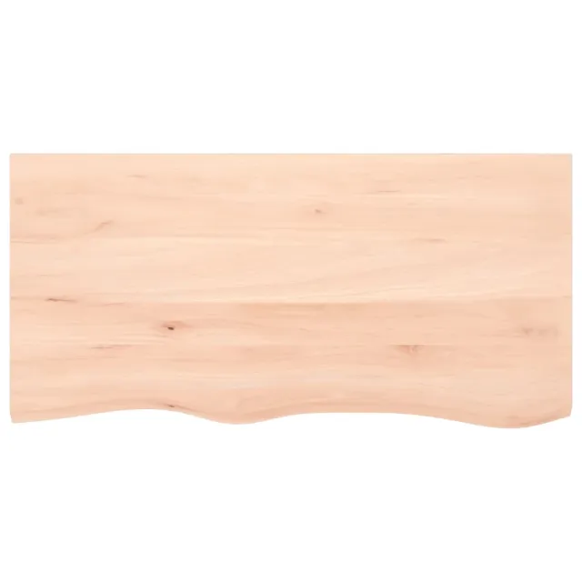 Dessus de table 100x50x(2-4) cm bois de chêne massif non traité