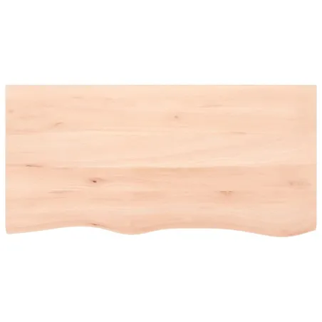 Dessus de table 100x50x(2-4) cm bois de chêne massif non traité