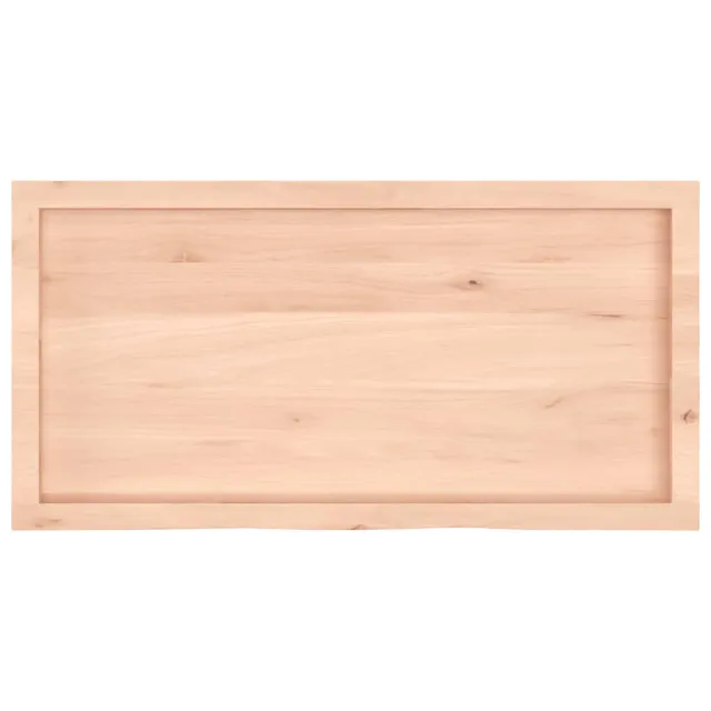 Dessus de table 100x50x(2-4) cm bois de chêne massif non traité