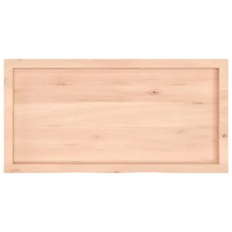 Dessus de table 100x50x(2-4) cm bois de chêne massif non traité