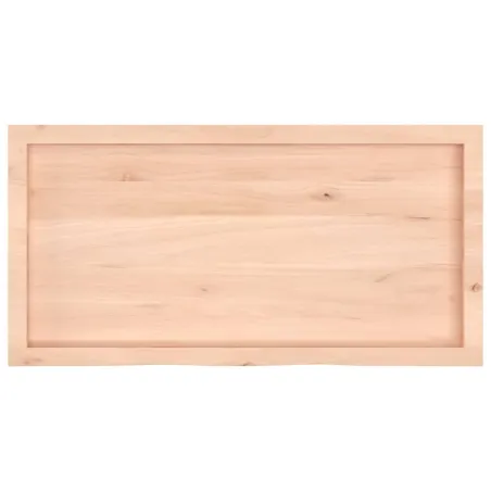 Dessus de table 100x50x(2-6) cm bois de chêne massif non traité