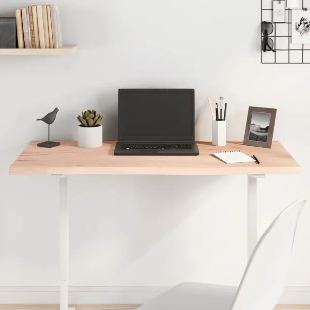 Dessus de table 100x60x2 cm bois de chêne massif non traité