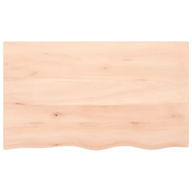 Dessus de table 100x60x2 cm bois de chêne massif non traité