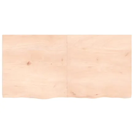 Dessus de table 120x60x(2-4) cm bois de chêne massif non traité 2