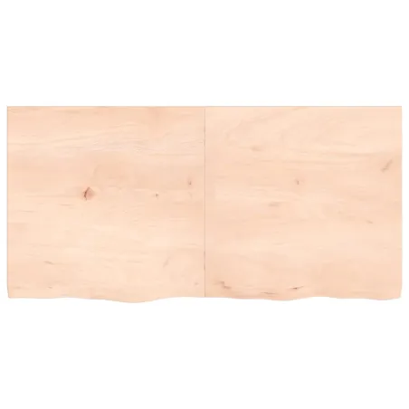 Dessus de table 120x60x(2-4) cm bois de chêne massif non traité