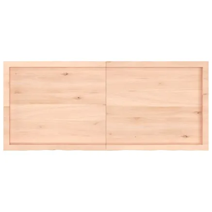 Dessus de table 140x60x(2-4) cm bois de chêne massif non traité 2