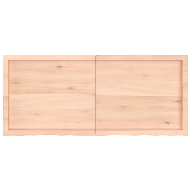 Dessus de table 140x60x(2-4) cm bois de chêne massif non traité