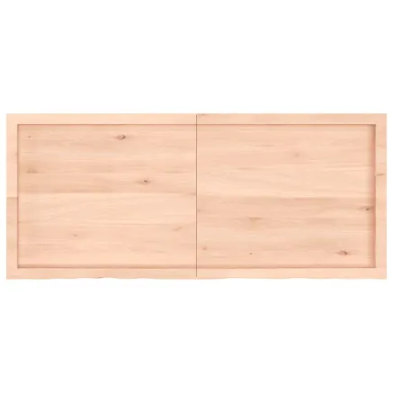 Dessus de table 140x60x(2-6) cm bois de chêne massif non traité 2