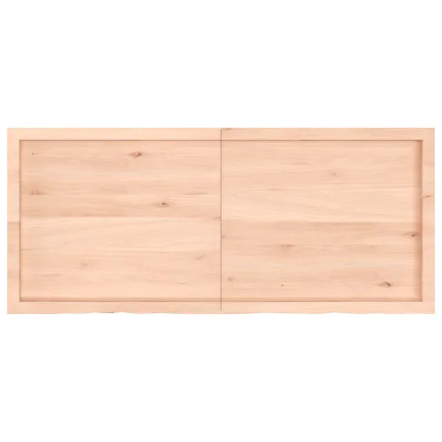 Dessus de table 140x60x(2-6) cm bois de chêne massif non traité