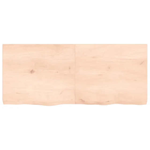 Dessus de table 140x60x(2-6) cm bois de chêne massif non traité