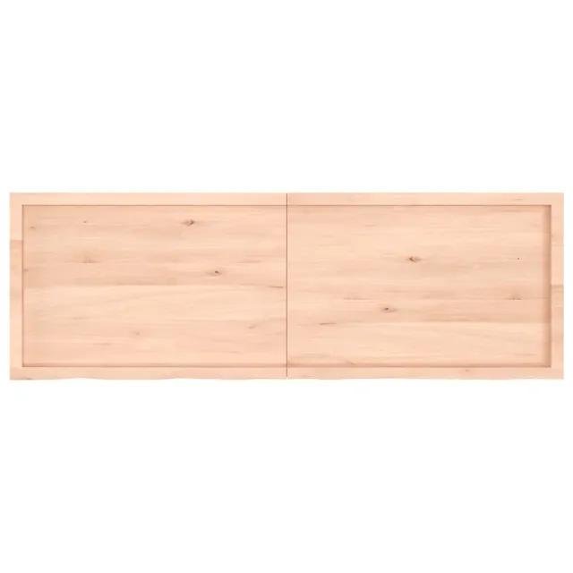 Dessus de table 180x60x(2-6) cm bois de chêne massif non traité