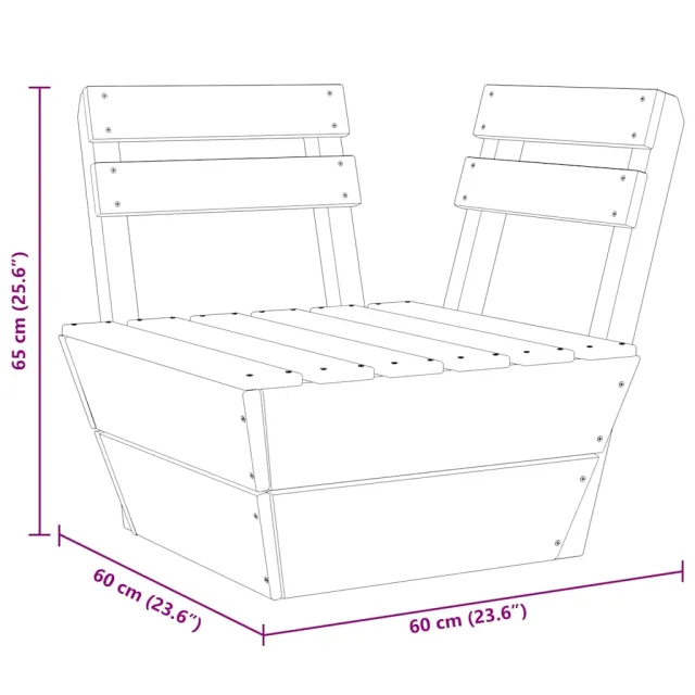 Canapé d'angle sectionnel palette Bois d'épicéa imprégné
