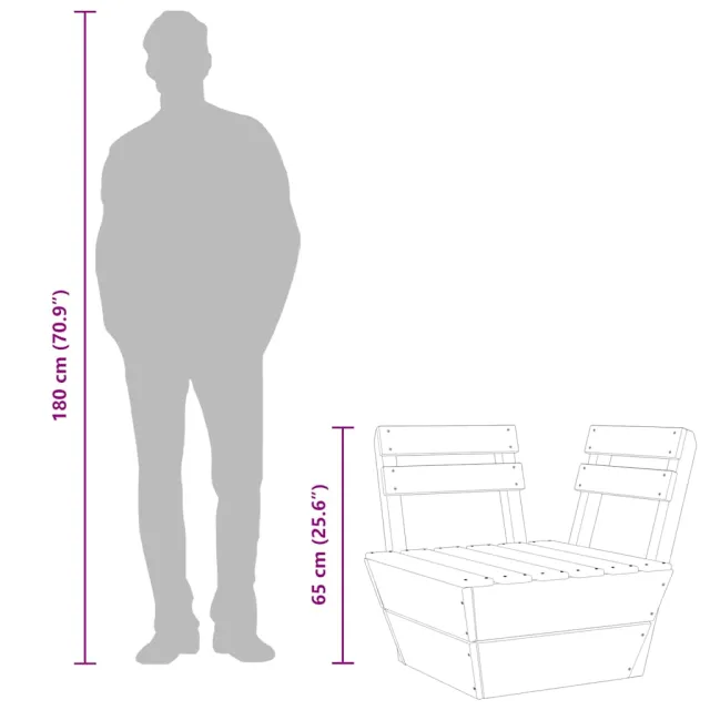 Canapé d'angle sectionnel palette Bois d'épicéa imprégné