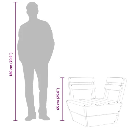 Canapé d'angle sectionnel palette Bois d'épicéa imprégné