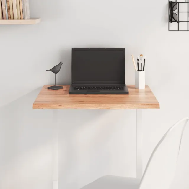 Dessus de table marron clair 60x50x2 cm bois chêne traité