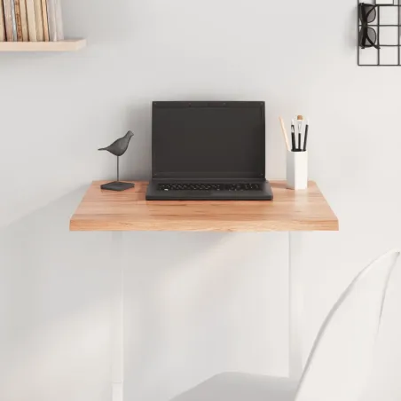 Dessus de table marron clair 60x50x2 cm bois chêne traité