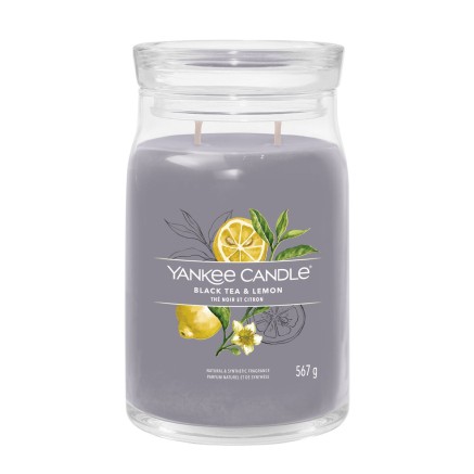 Vela Perfumada Yankee Candle Limón Té negro 567 g