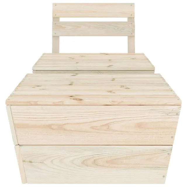 Salon de jardin 2 pcs Bois d'épicéa imprégné