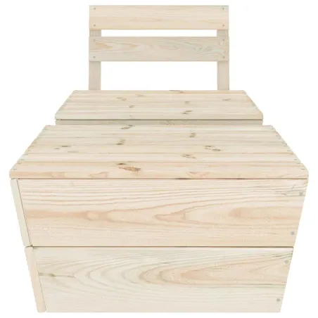 Salon de jardin 2 pcs Bois d'épicéa imprégné