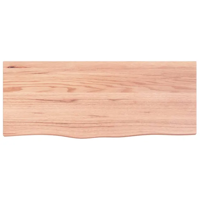 Dessus de table marron clair 100x40x2 cm bois chêne traité