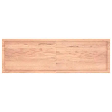 Dessus de table marron clair bois chêne massif traité 2