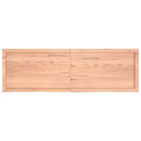 Dessus de table marron clair bois chêne massif traité