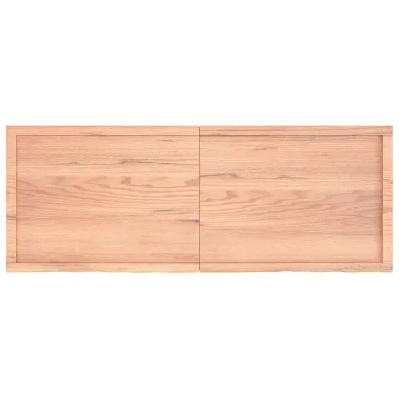 Dessus de table marron clair bois chêne massif traité 2