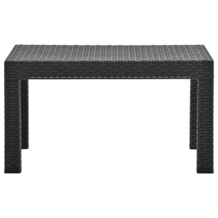 Table de jardin Anthracite 58x58x41 cm PP Rotin 2