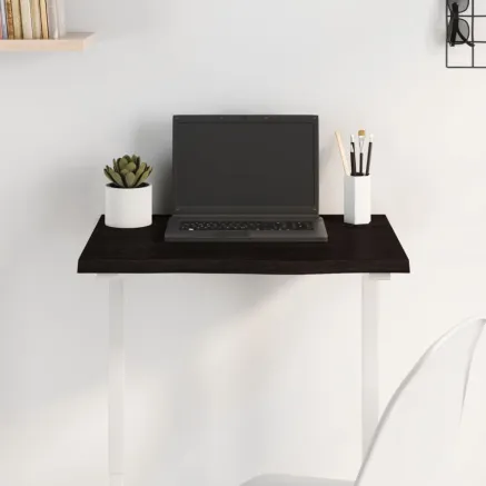 Dessus de bureau marron foncé 60x40x2 cm bois chêne traité
