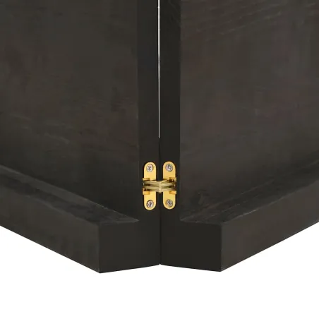 Dessus de table marron foncé bois chêne massif traité