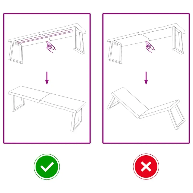 Dessus de table marron foncé bois chêne massif traité