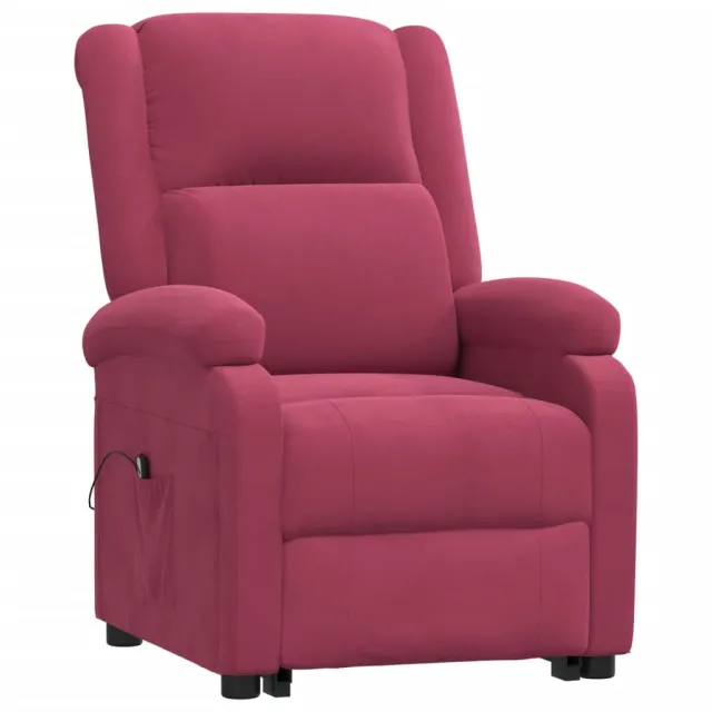 Fauteuil rouge velours