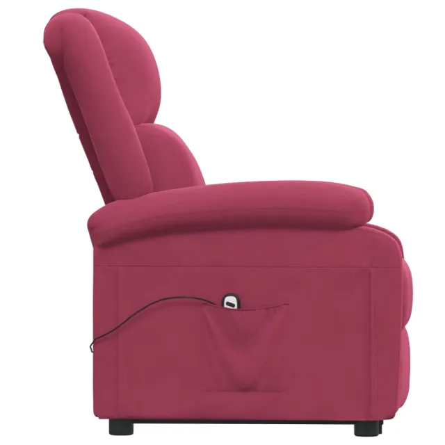 Fauteuil rouge velours