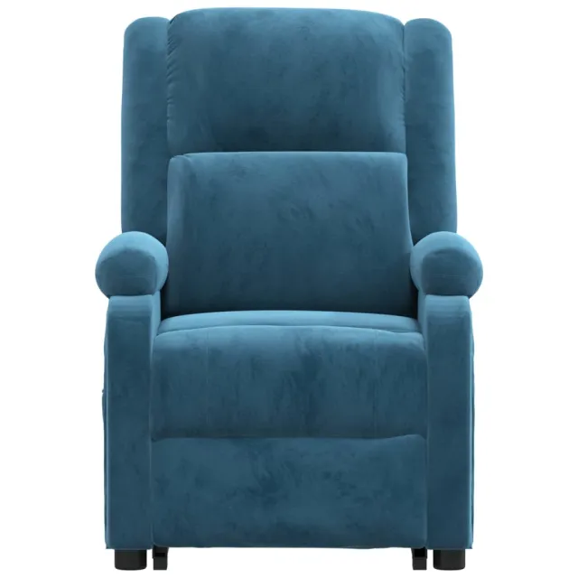 Fauteuil Bleu Velours