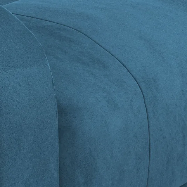 Fauteuil Bleu Velours