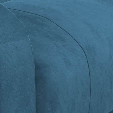 Fauteuil Bleu Velours