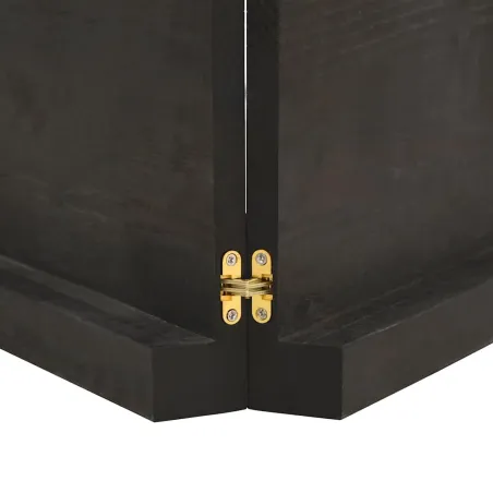 Dessus de table marron foncé bois chêne massif traité