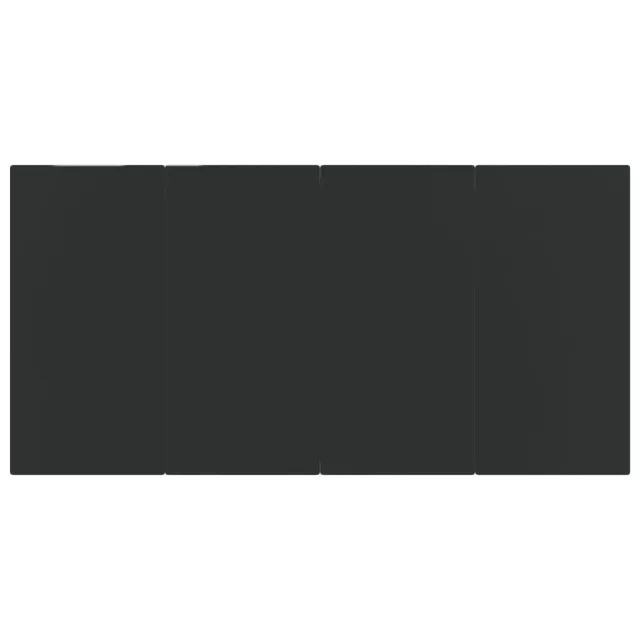 Ensemble à manger de jardin 5 pcs Noir Rotin PVC