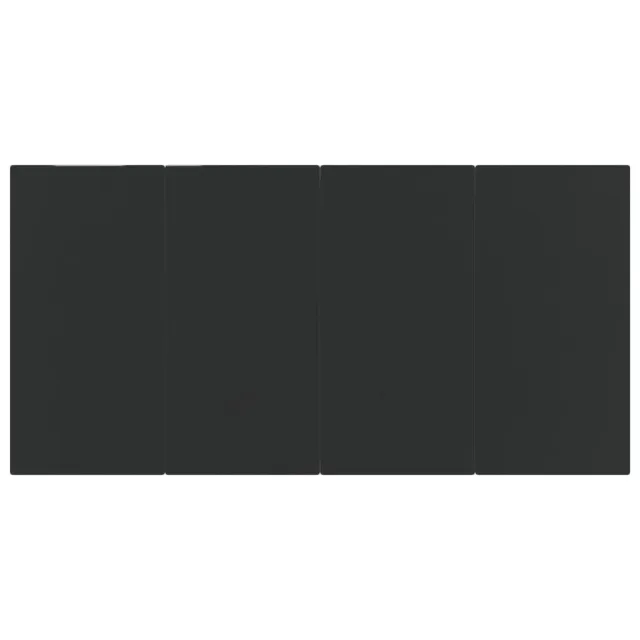 Ensemble à manger de jardin 5 pcs Noir Résine tressée