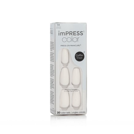 Uñas Postizas Kiss imPRESS color Nº 501 Frosting (30 unidades)