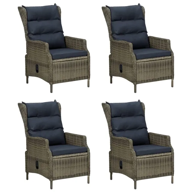 Ensemble à manger de jardin 5pcs Marron Résine tressée