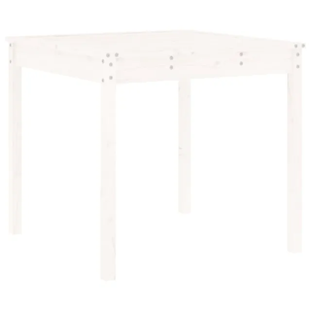 Ensemble de bistrot de jardin 3 pcs blanc bois de pin massif
