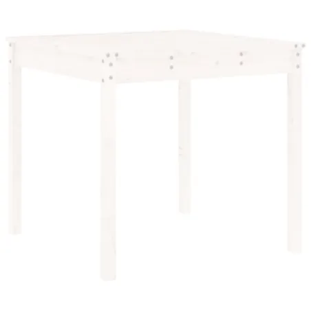 Ensemble de bistrot de jardin 3 pcs blanc bois de pin massif