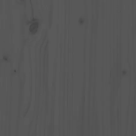 Ensemble de bistrot de jardin 3 pcs gris bois de pin massif