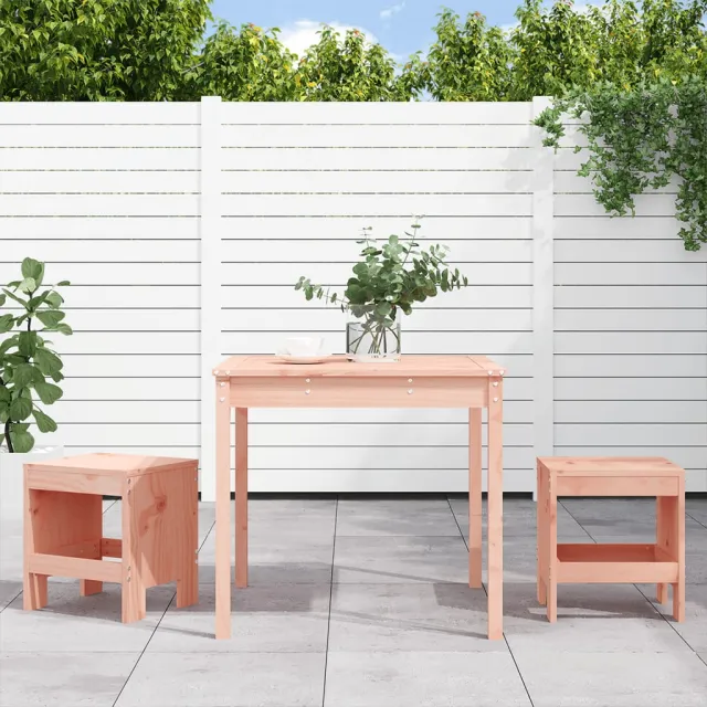 Ensemble de bistrot de jardin 3 pcs bois massif Douglas