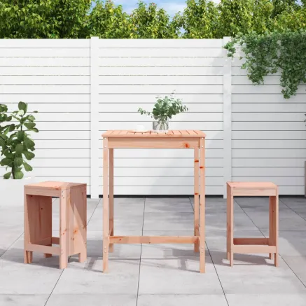 Ensemble de bar de jardin 3 pcs bois massif de Douglas