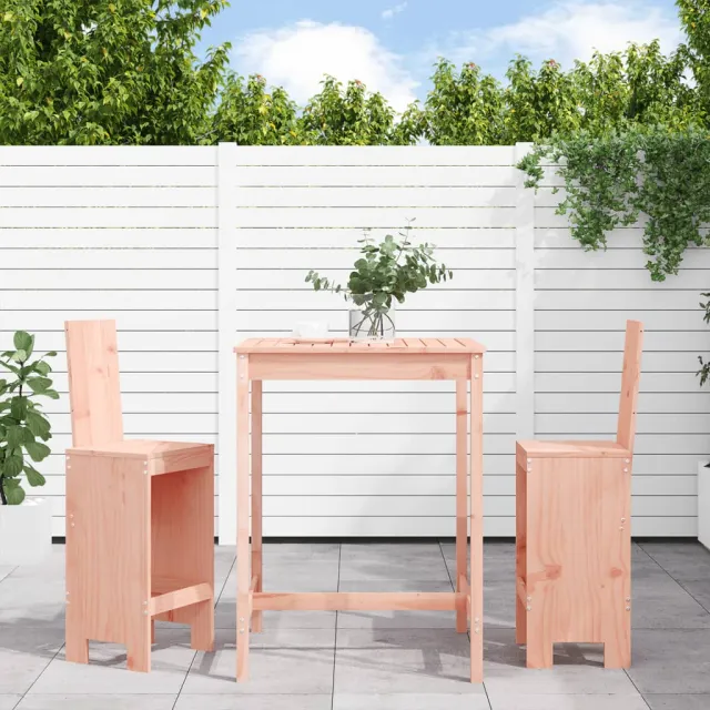 Ensemble de bar de jardin 3 pcs bois massif de Douglas