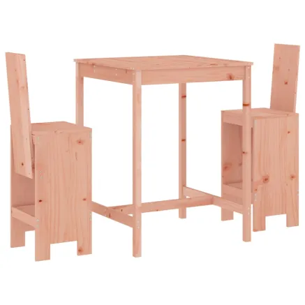 Ensemble de bar de jardin 3 pcs bois massif de Douglas 2